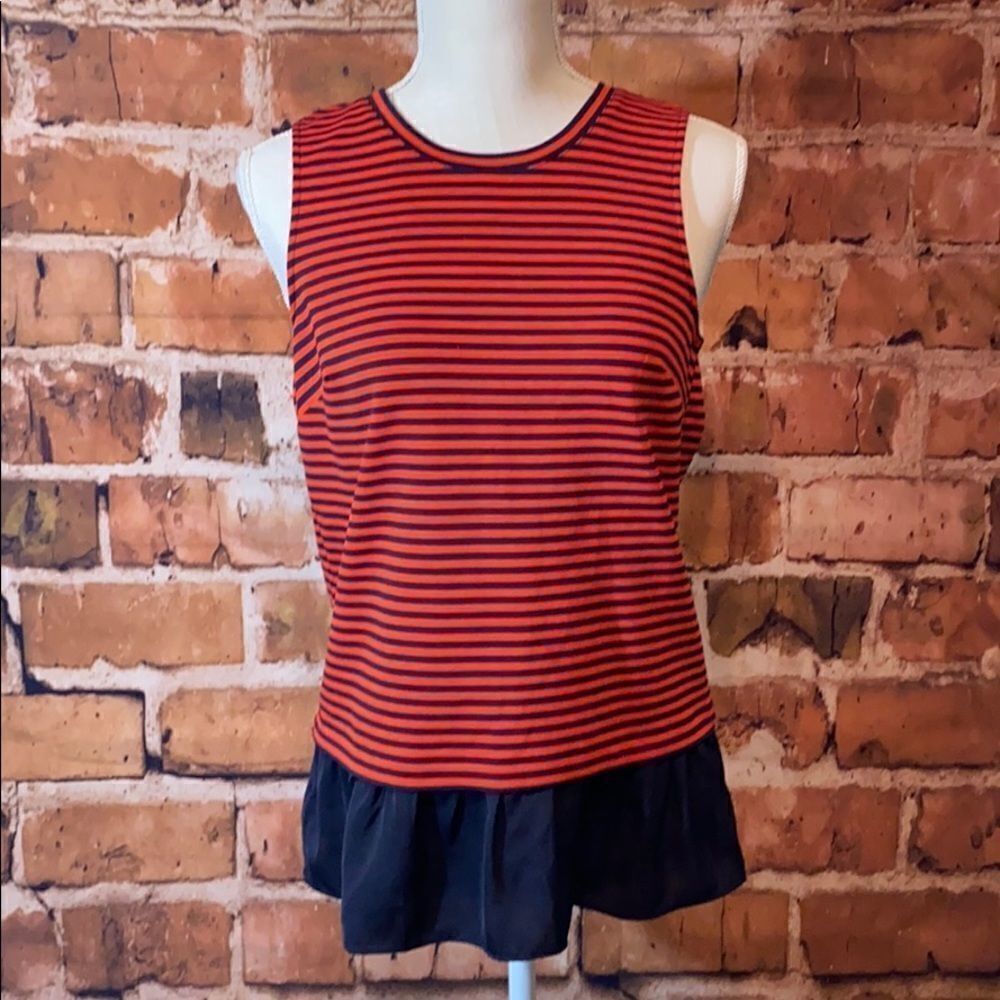 (NWT) J.Crew Sleeveless Striped Blouse